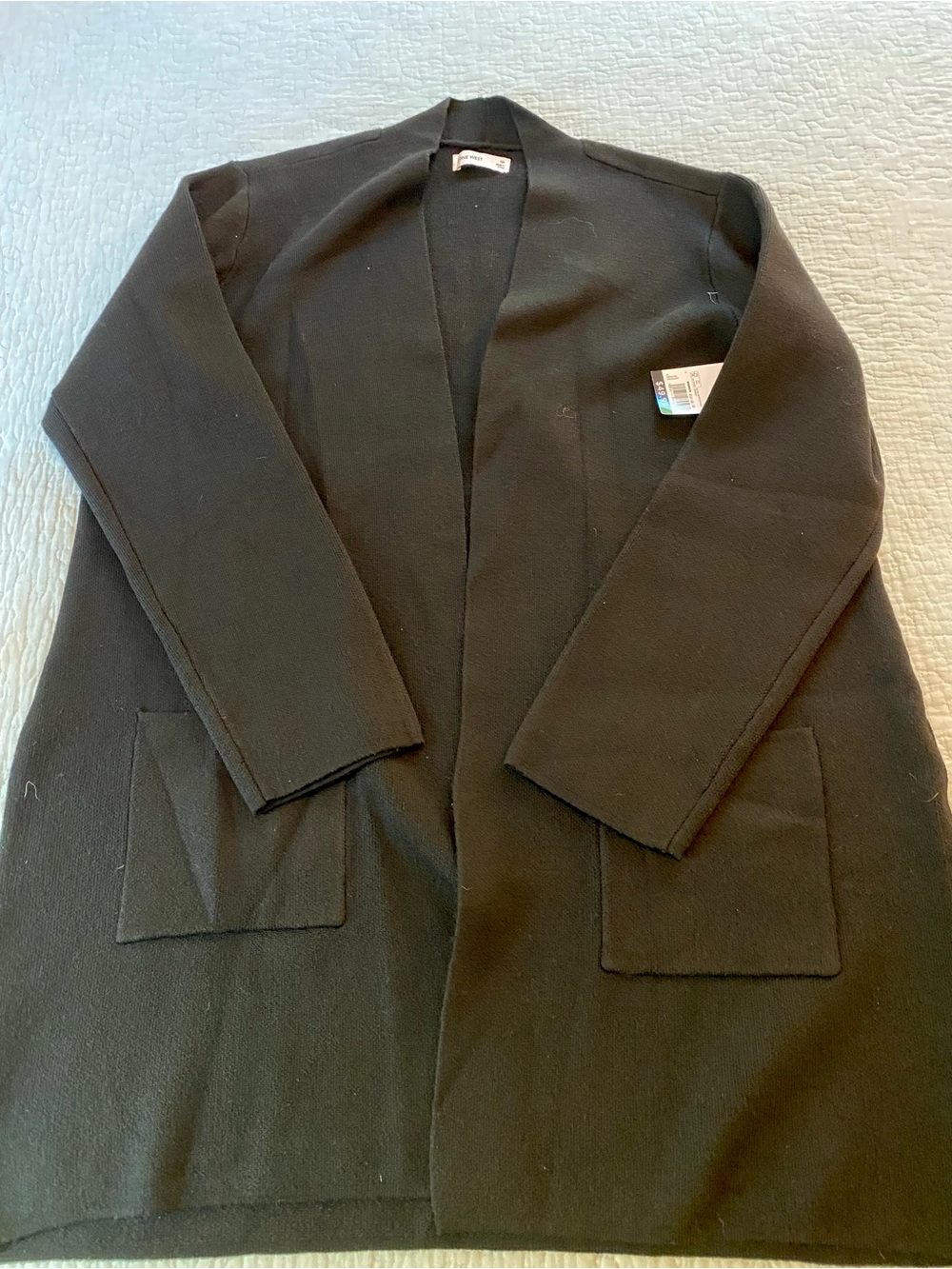 NWT Nine West black wrap coatigan in size 0X